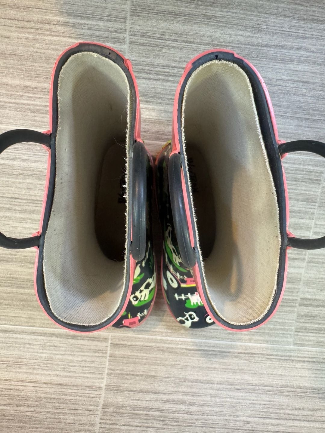 Western Chief Farm Fun Rain Boots Size 11/12 Kids Farm Print 9