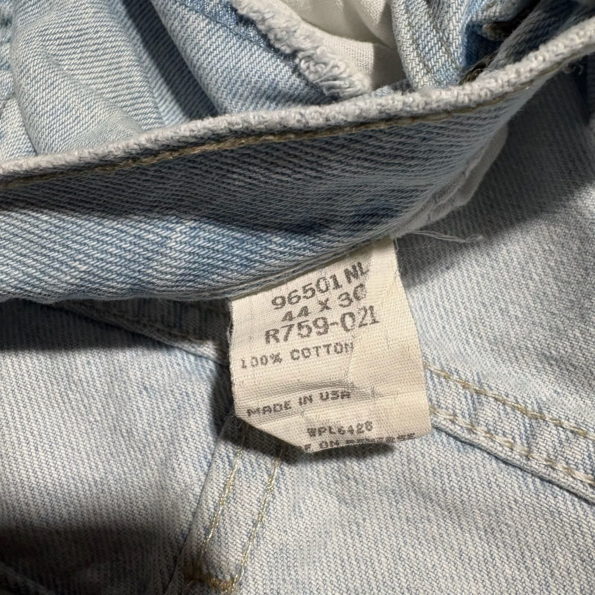 Lot Of 2 Vtg 90s Wrangler Jeans Men 40/28 Made in USA Light Wash  11