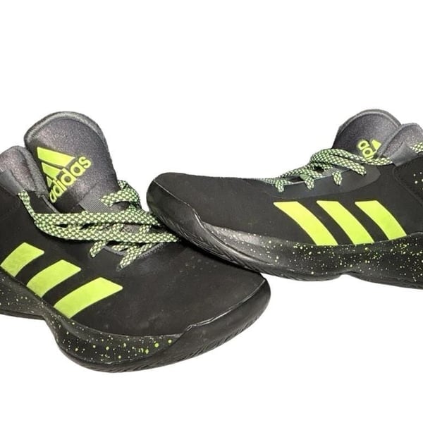 Adidas Cross Boys Basketball Shoes Black Green