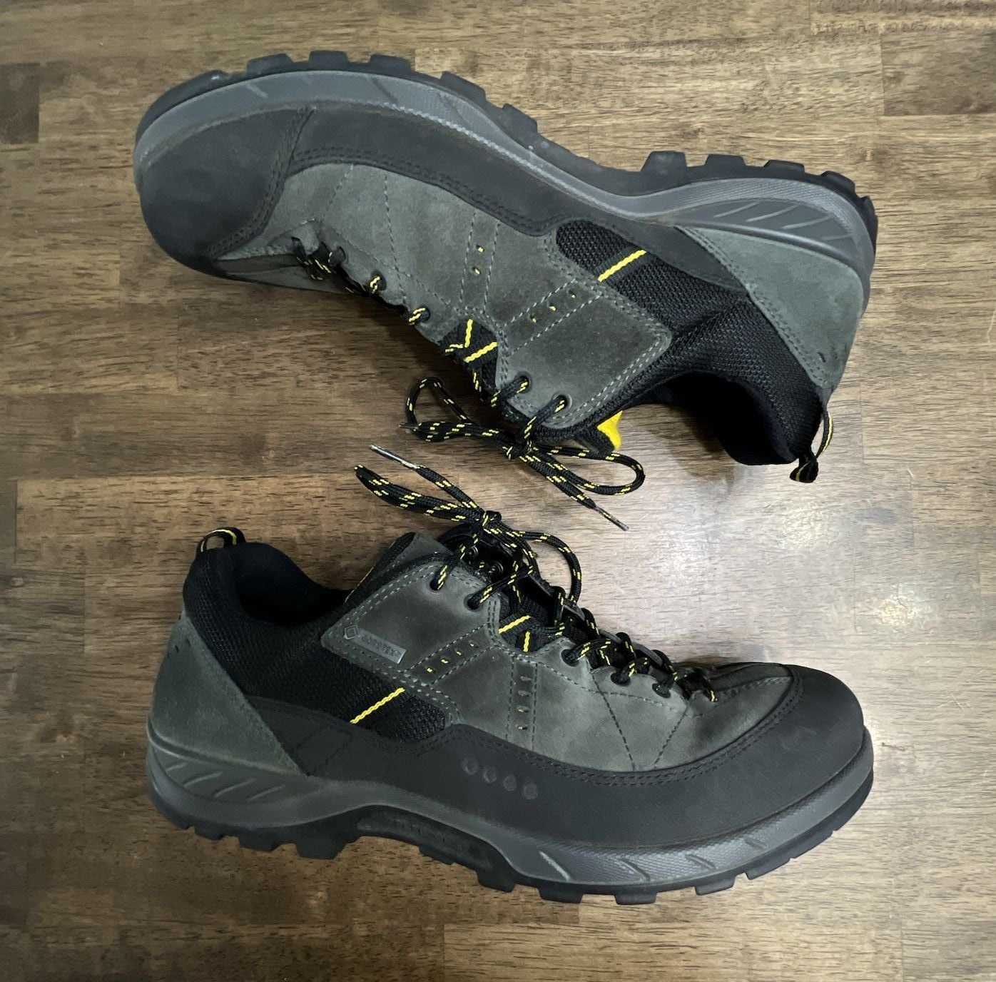 Ecco Offroad Waterproof Hiking Shoes Gray Gore-Tex 9.5/10 43 euro 2