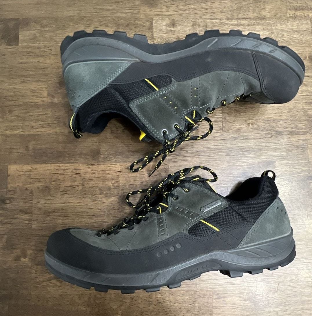 Ecco Offroad Waterproof Hiking Shoes Gray Gore-Tex 9.5/10 43 euro 3