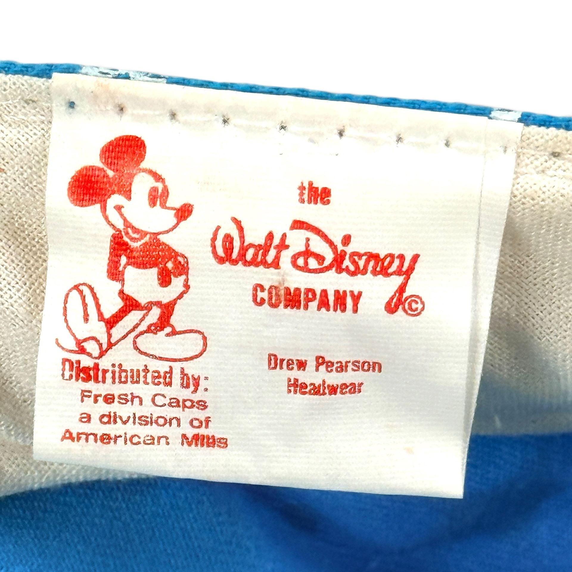 Vintage 80s Mickey Mouse Tennessee Walt Disney Painters Cap Panel Hat RARE 8