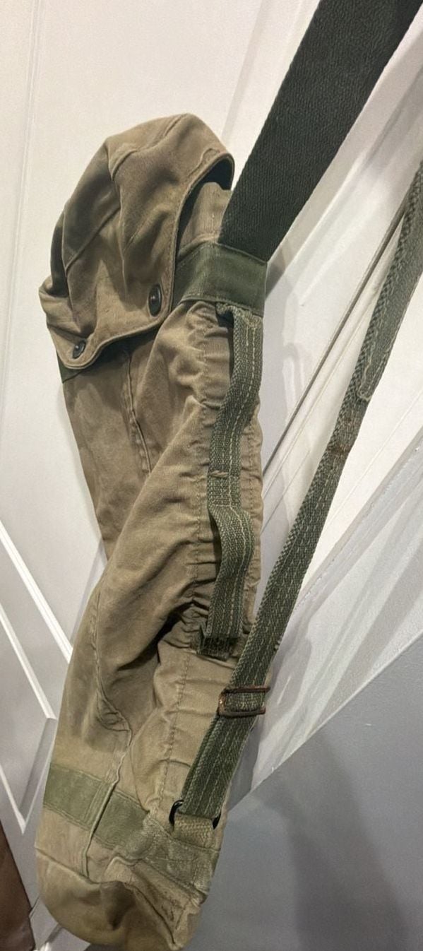 Vintage Military Canvas Duffle Bag Olive Green 3
