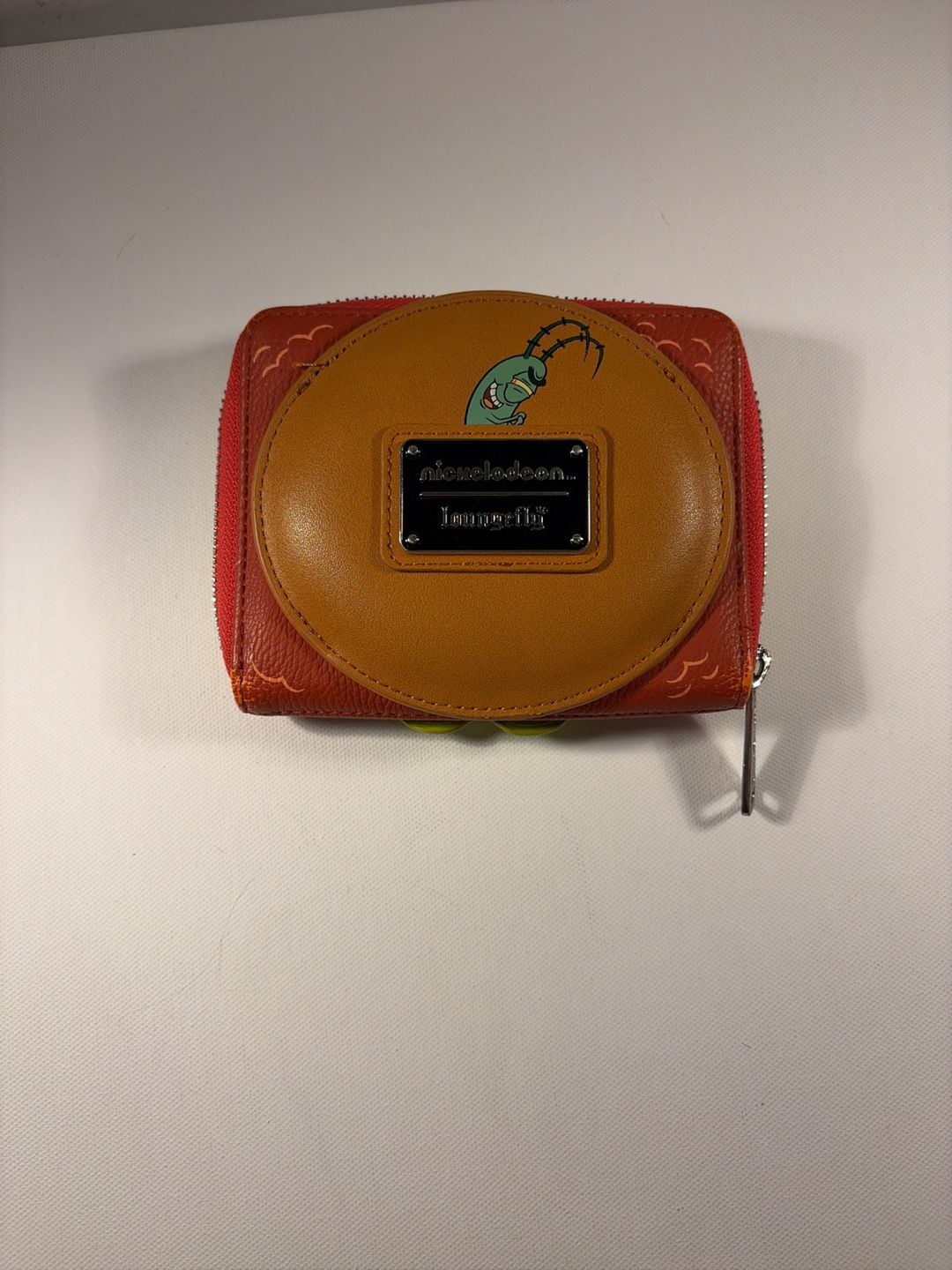 Loungefly Nickelodeon SpongeBob Plankton Krabby Patty Zip Around Wallet 2