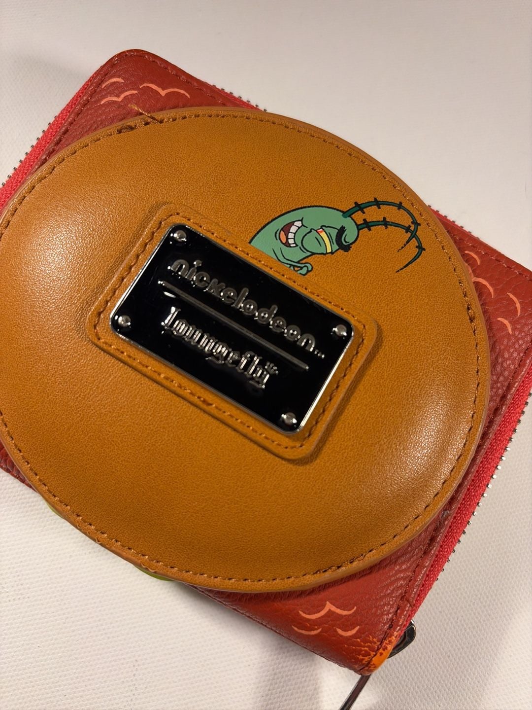 Loungefly Nickelodeon SpongeBob Plankton Krabby Patty Zip Around Wallet 3