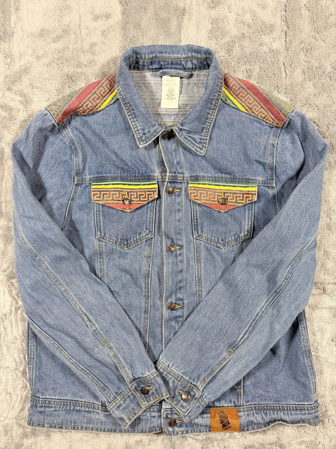 Disney Hercules Denim Jacket Size L Blue 25th Anniversary 2