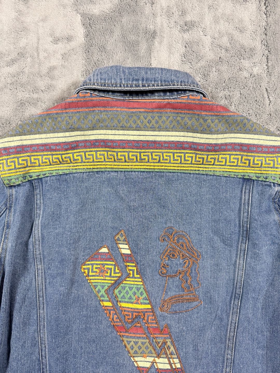 Disney Hercules Denim Jacket Size L Blue 25th Anniversary 22