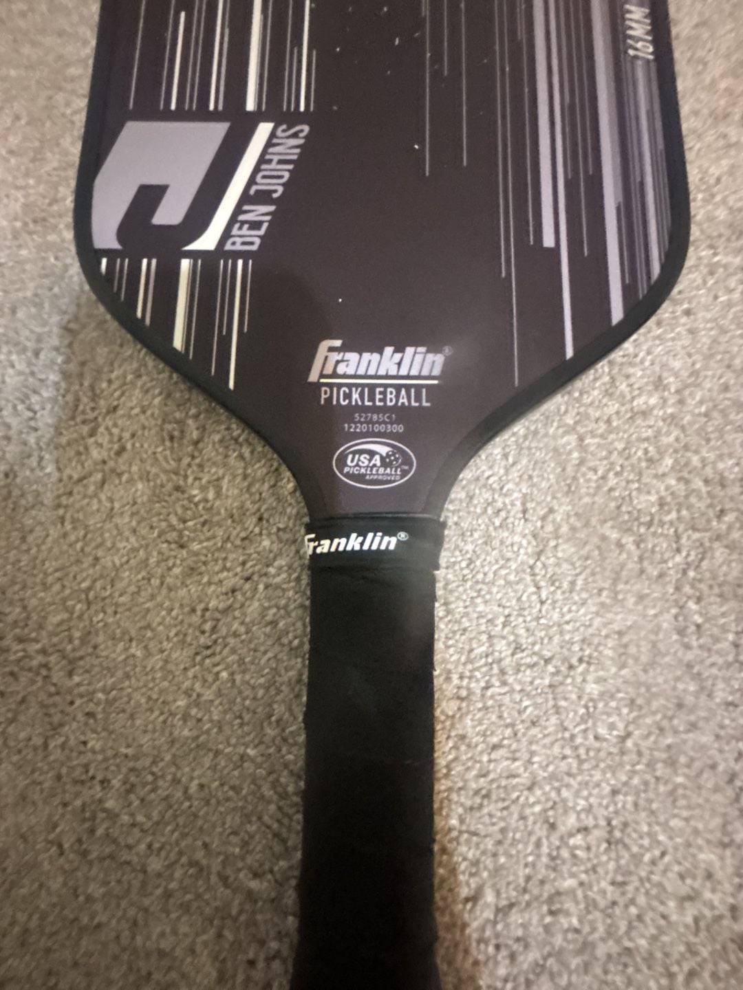 Franklin Sports Ben Johns Signature Pickleball Paddle 16mm Black 2