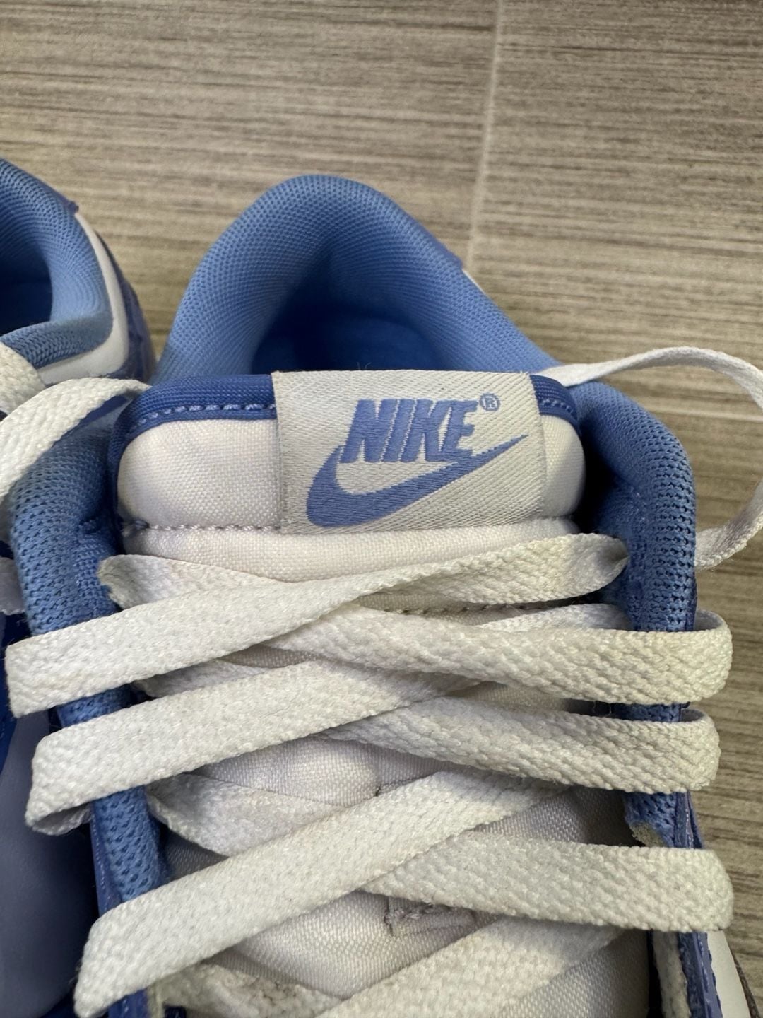 Nike Dunk Low Polar Blue Size 10.5 Sneakers White Leather 3