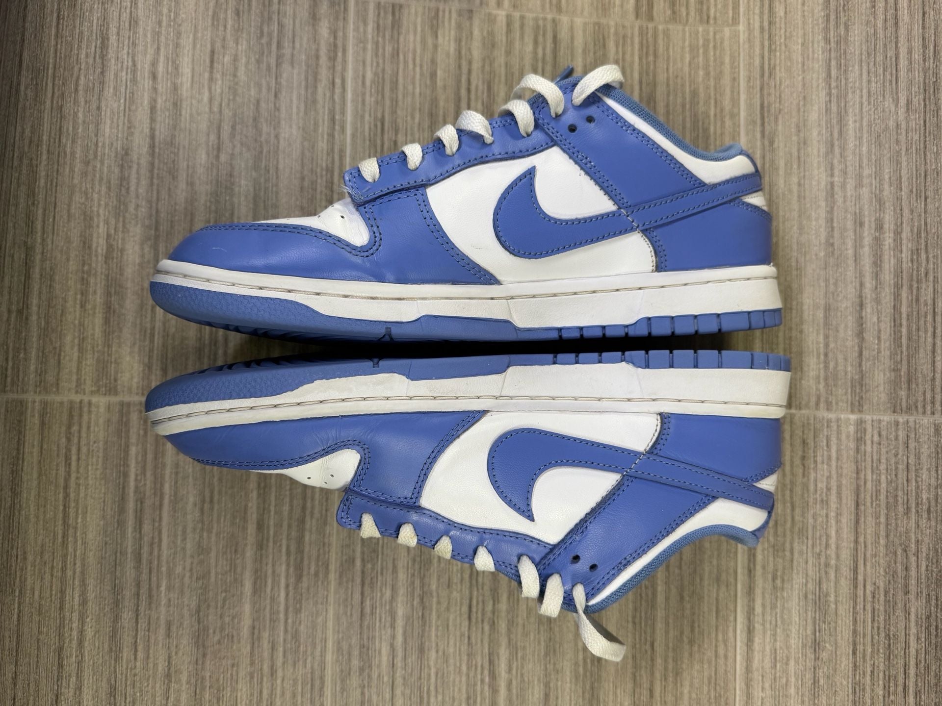 Nike Dunk Low Polar Blue Size 10.5 Sneakers White Leather 10