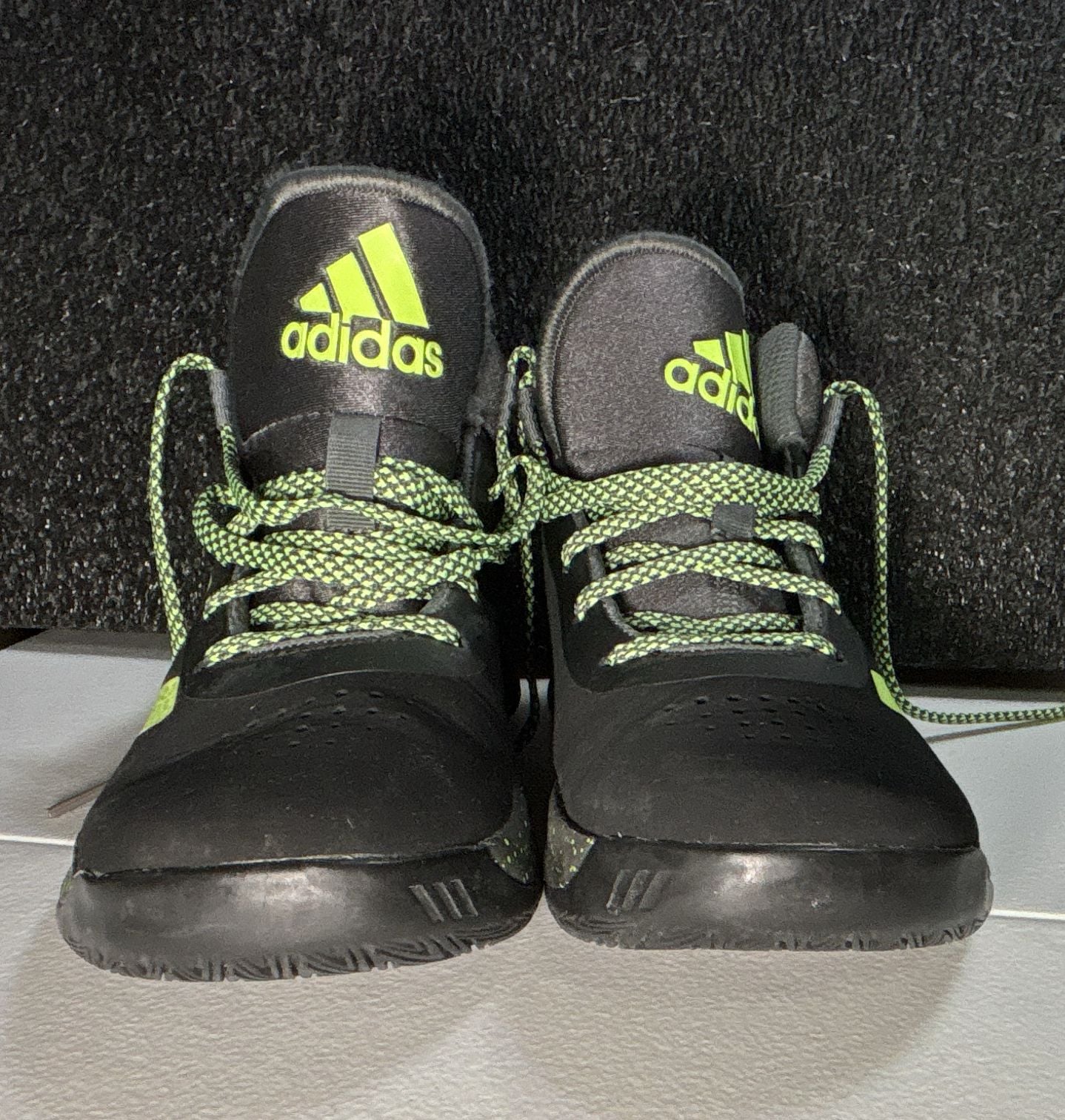 Adidas Cross Boys Basketball Shoes Black Green 5