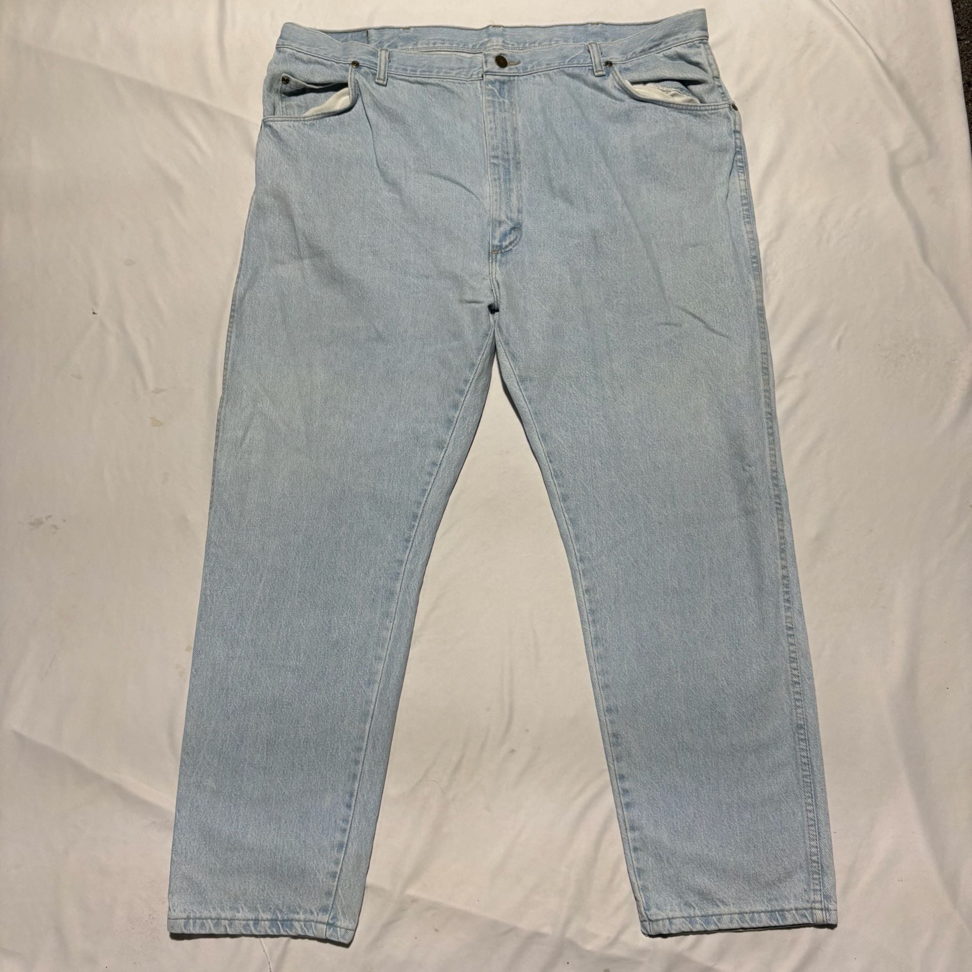 Lot Of 2 Vtg 90s Wrangler Jeans Men 40/28 Made in USA Light Wash  8