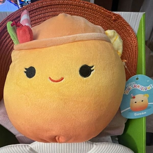 Squishmallows Susan The Orange Tropical Drink 7.5 Inch Plush