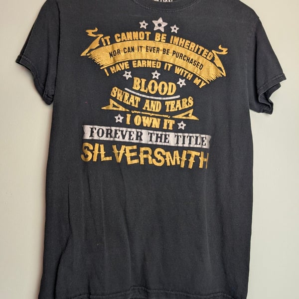 Artisanal Workwearstyle Gildan Silversmith Graphic T-Shirt Size S 