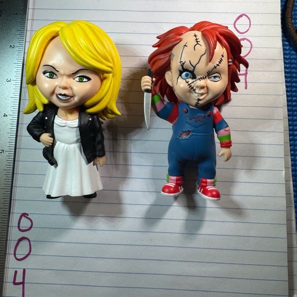 CultureFly Chucky and Tiffany Vinyl Figure Set 4.5 Inch Horror Collectible