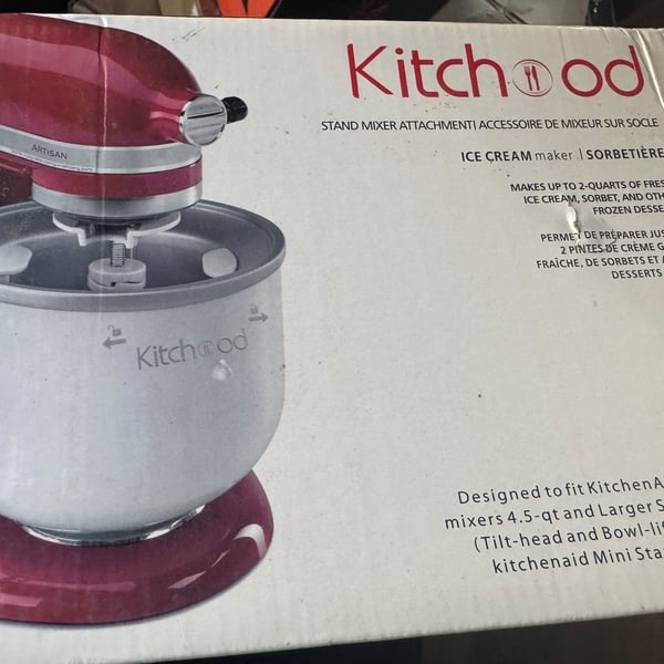 KitchenHood Ice Cream Maker Stand Mixer Attachment