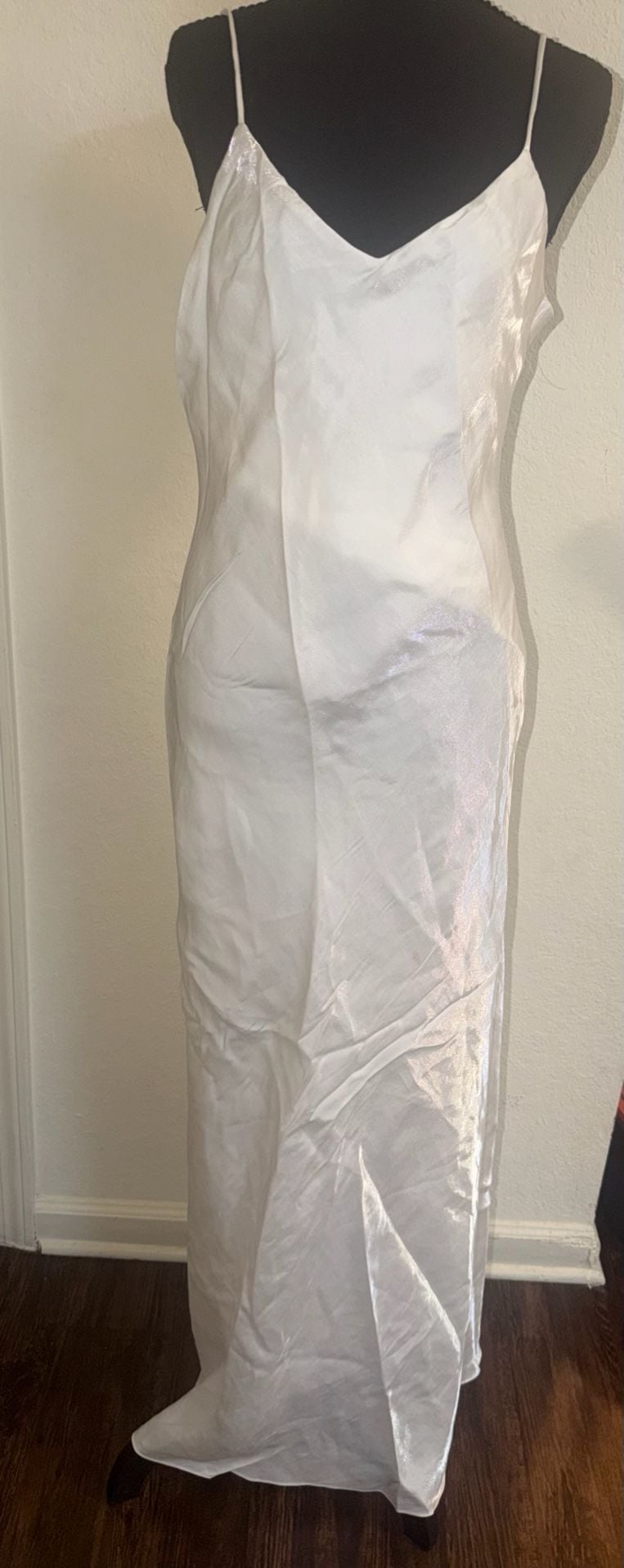 Niki By Niki Livas Maxi Dress White Satin 3