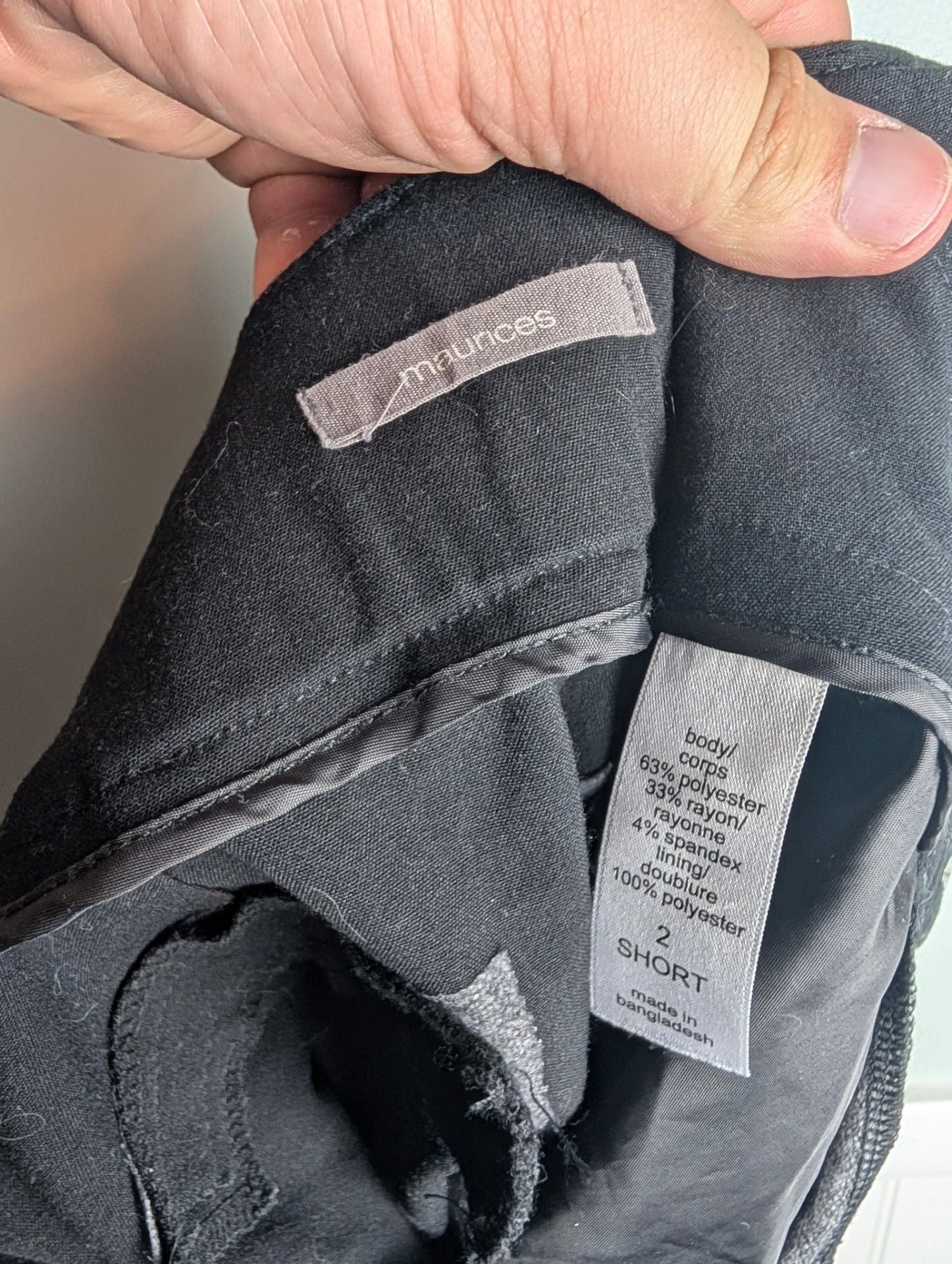 Oldmoneyaesthetic Tailored Maurices Black Dress Pants Career Trousers 3