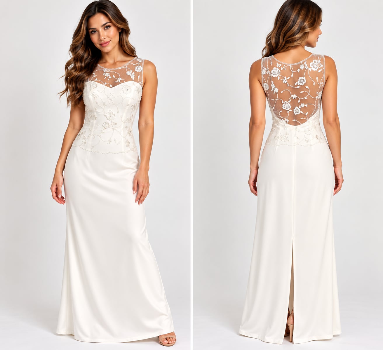 Elegante By Mon Cheri Wedding Dress White 2
