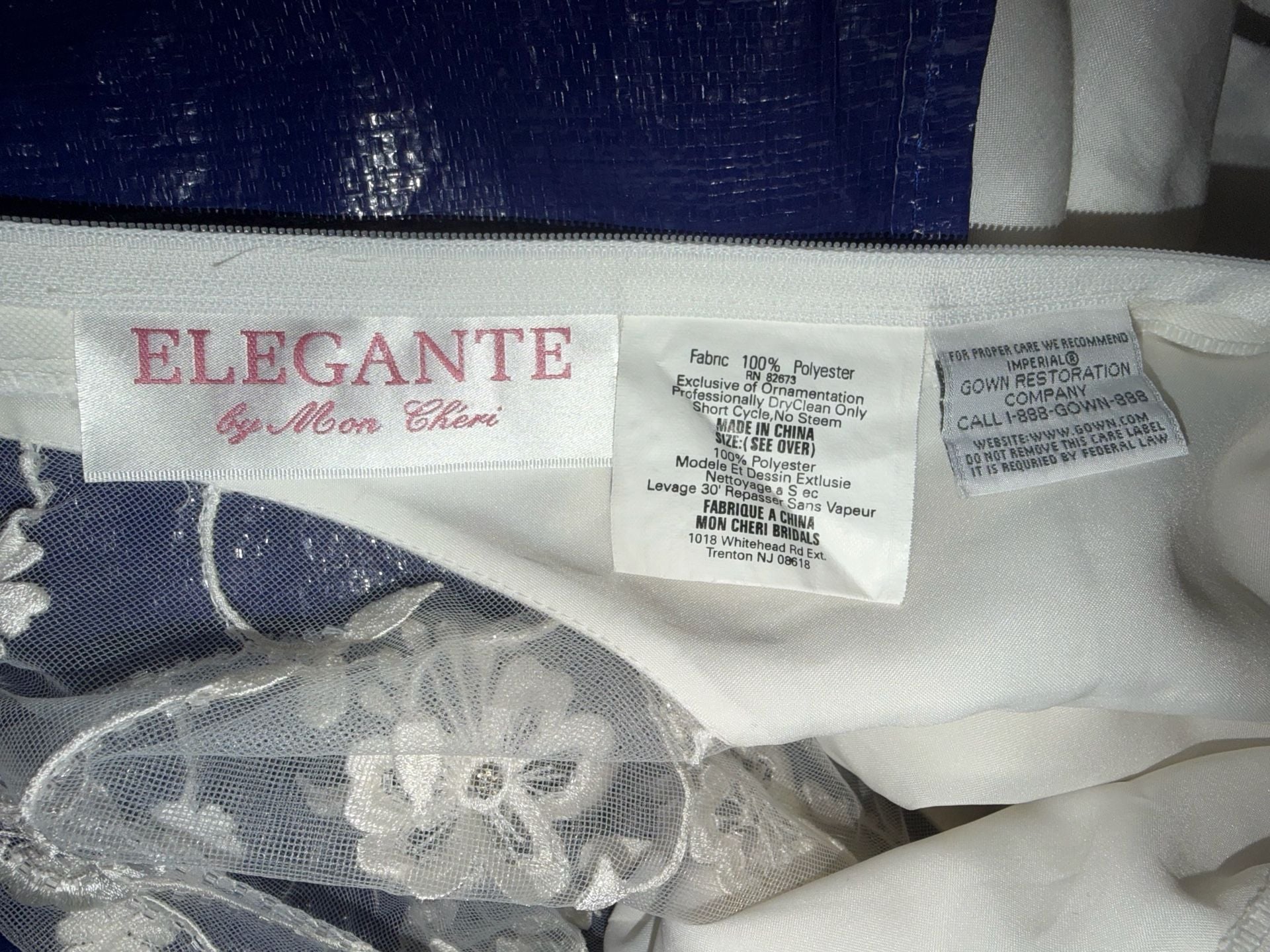 Elegante By Mon Cheri Wedding Dress White 8