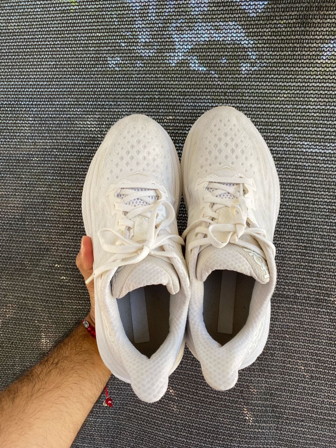 HOKA Clifton 9 White Running Shoes 5
