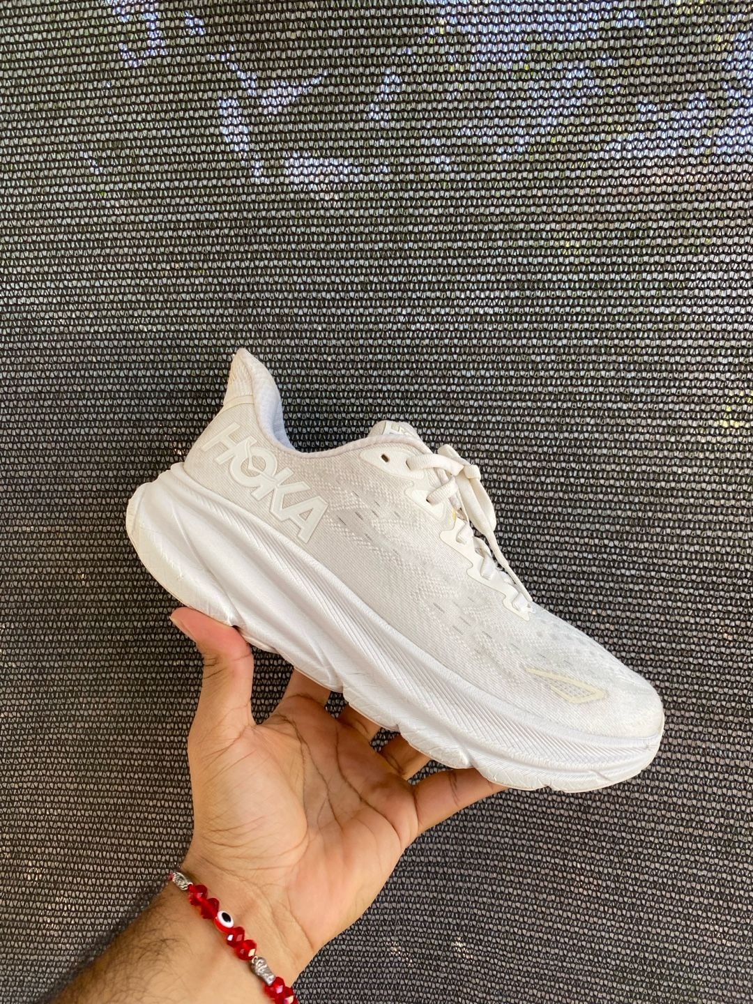 HOKA Clifton 9 White Running Shoes 9
