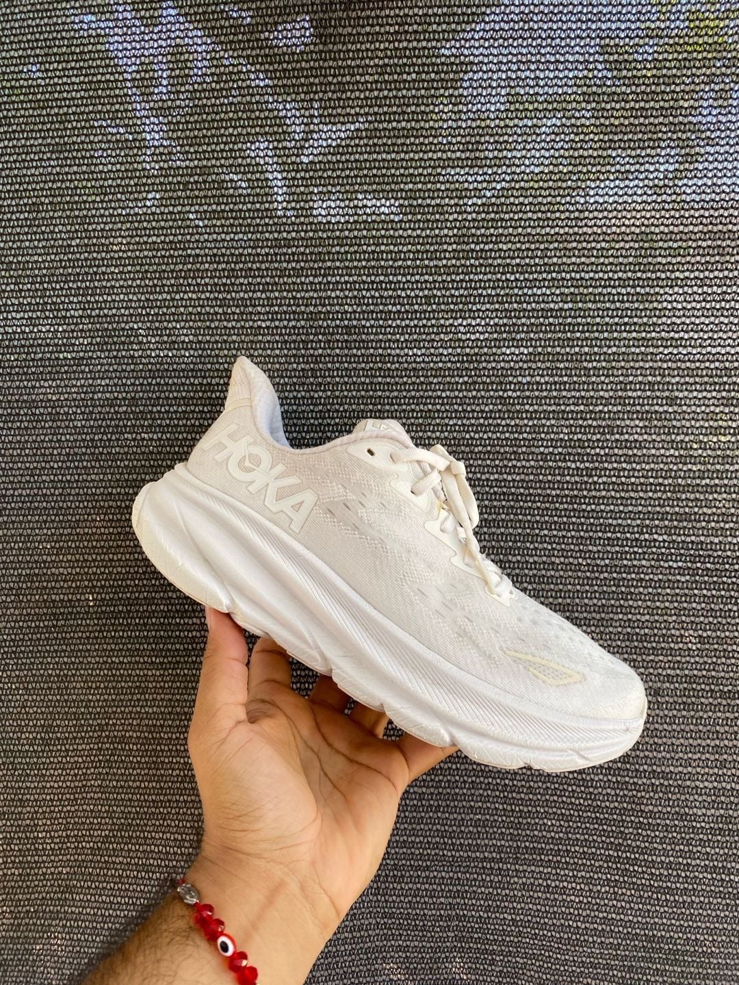 HOKA Clifton 9 White Running Shoes 2