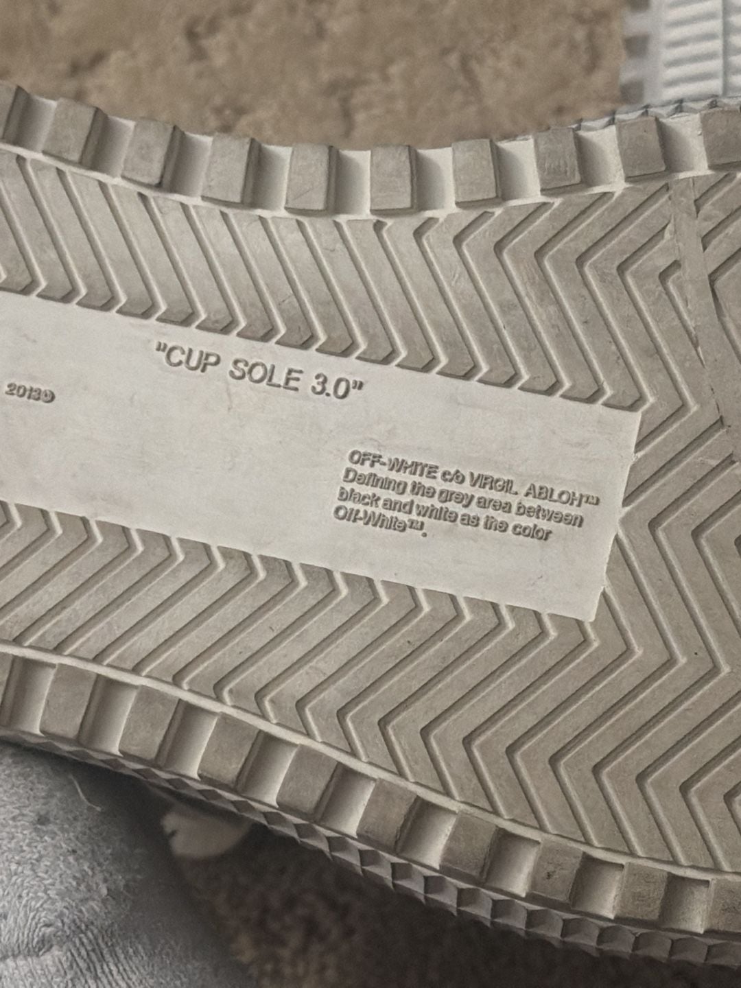Off-White Off-Court 3.0 High White Silver Glitter Sneakers 8