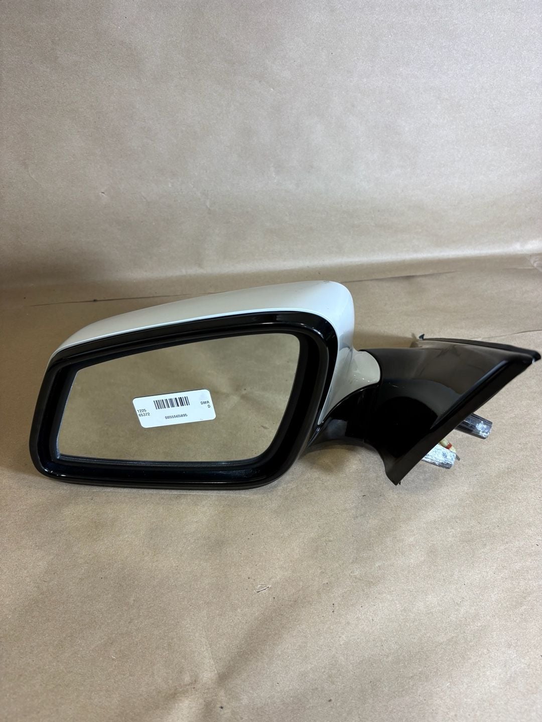 2012 BMW 740i Driver Side Mirror Assembly OEM F01 White/Black 2