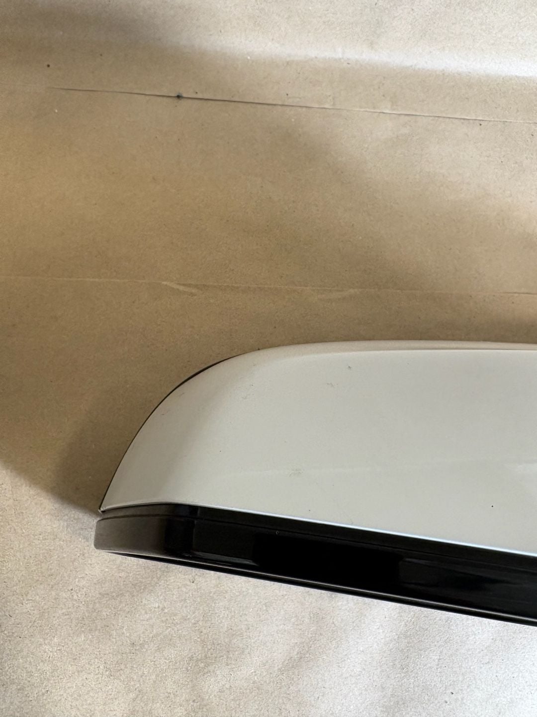 2012 BMW 740i Driver Side Mirror Assembly OEM F01 White/Black 4