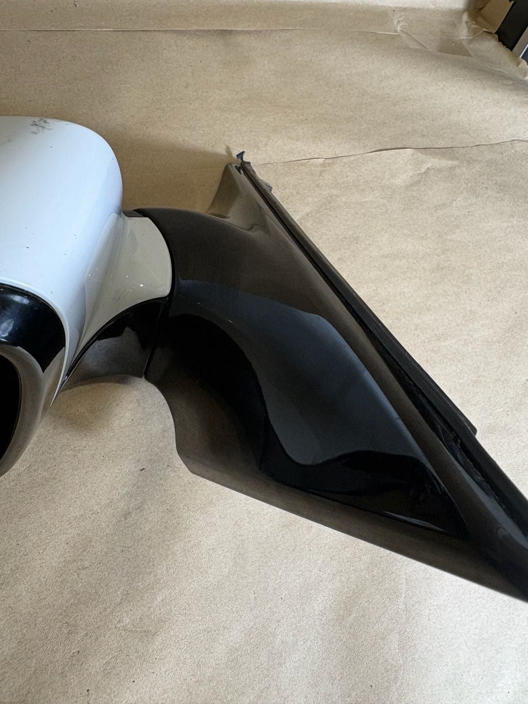 2012 BMW 740i Driver Side Mirror Assembly OEM F01 White/Black 5