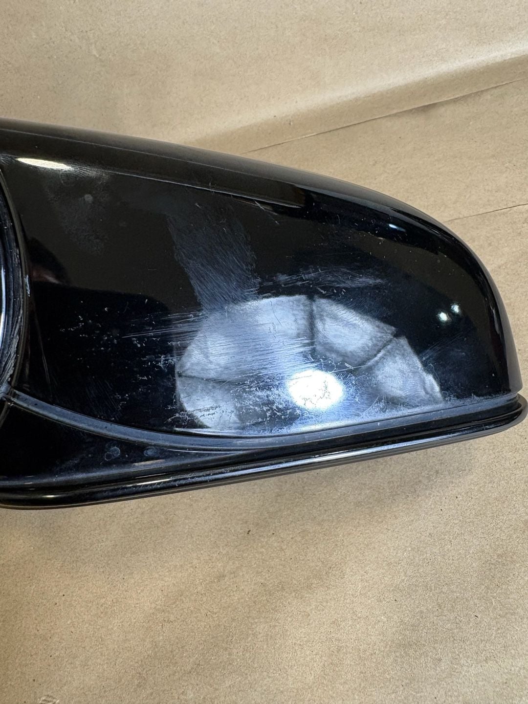 2012 BMW 740i Driver Side Mirror Assembly OEM F01 White/Black 7