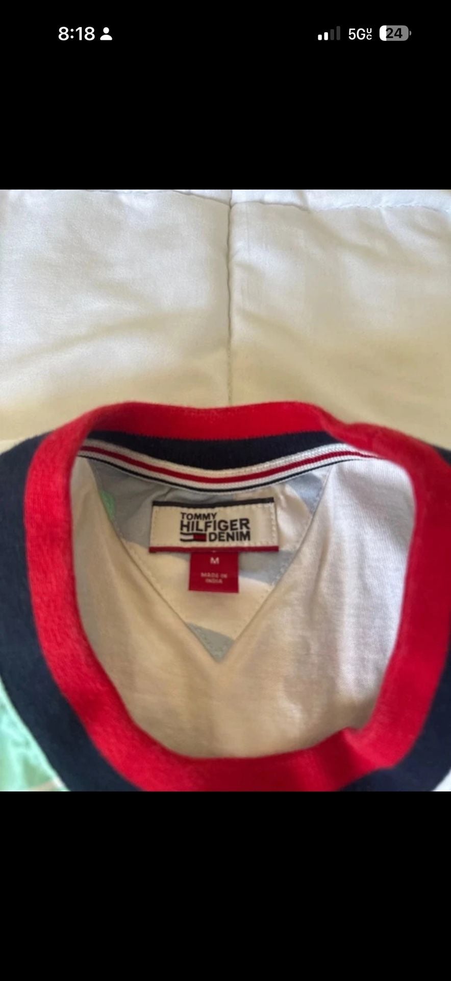 Tommy Hilfiger Denim Tank Top Size M Tropical Print Crop 7