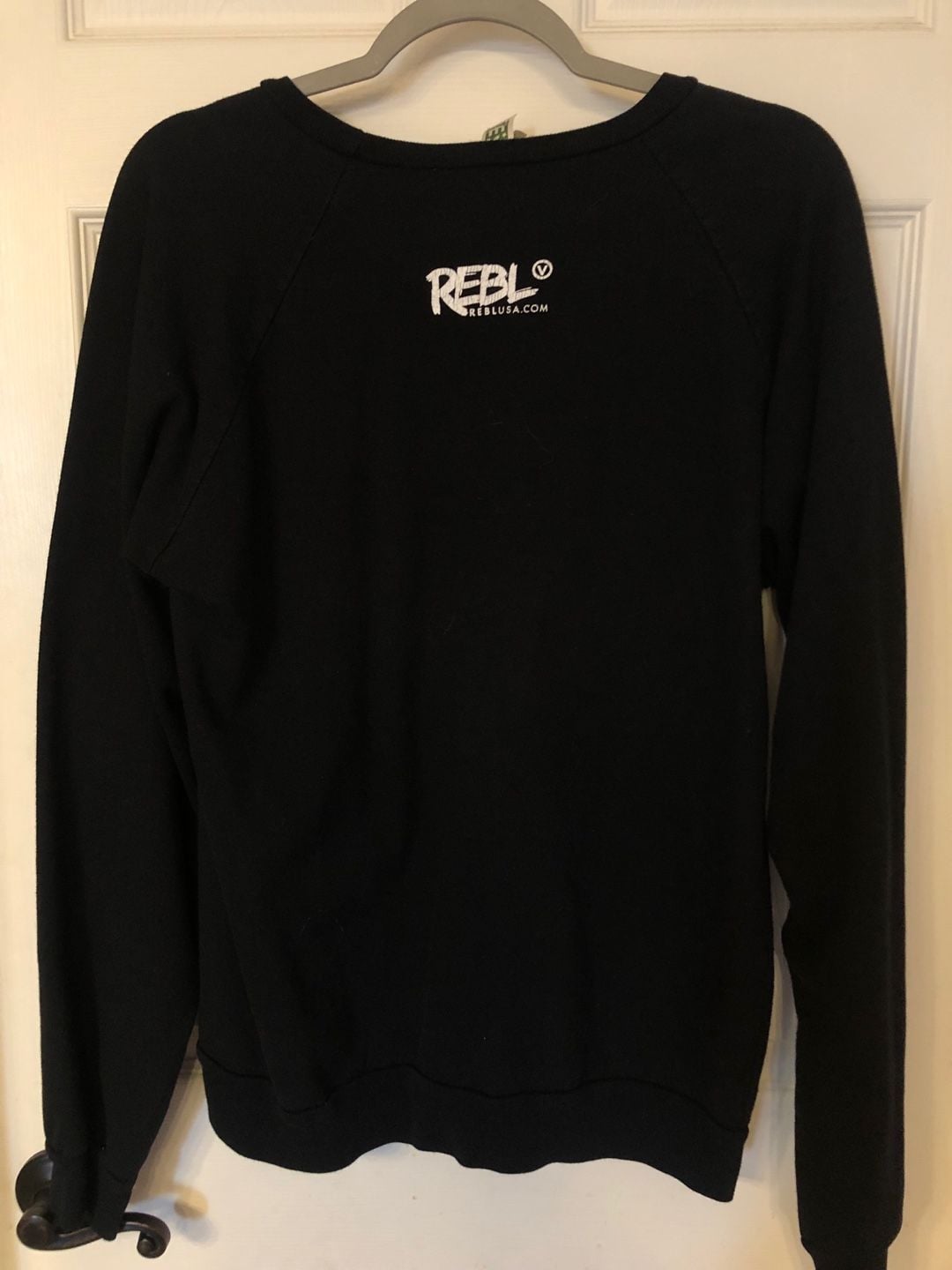 Royal Apparel Save The Planet Veggie Burger Sweatshirt Size MD Black 3