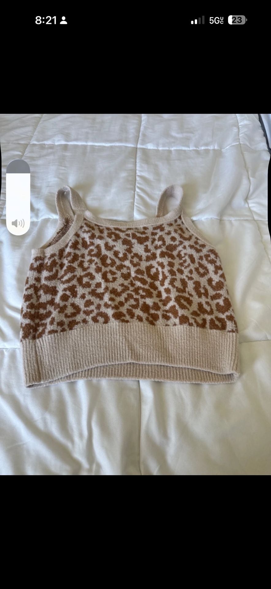 Jessica Simpson Womens Size Small Animal Print Lace Trim Cami Tank Top 6
