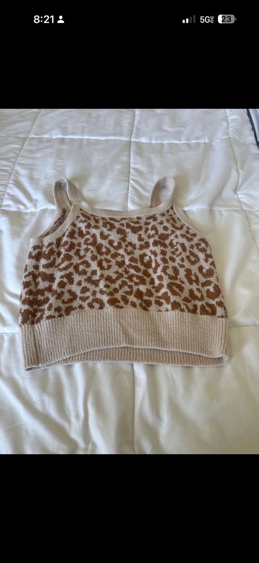 Jessica Simpson Womens Size Small Animal Print Lace Trim Cami Tank Top 7