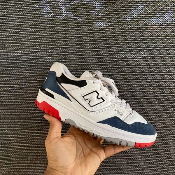 New Balance 550 White Navy True Red Sneakers