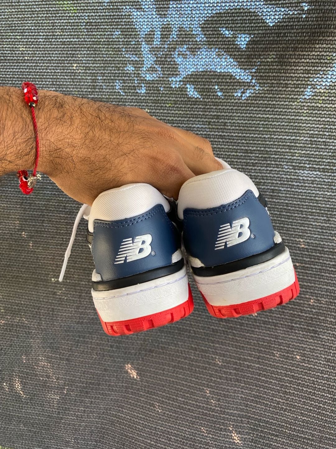 New Balance 550 White Navy True Red Sneakers 4