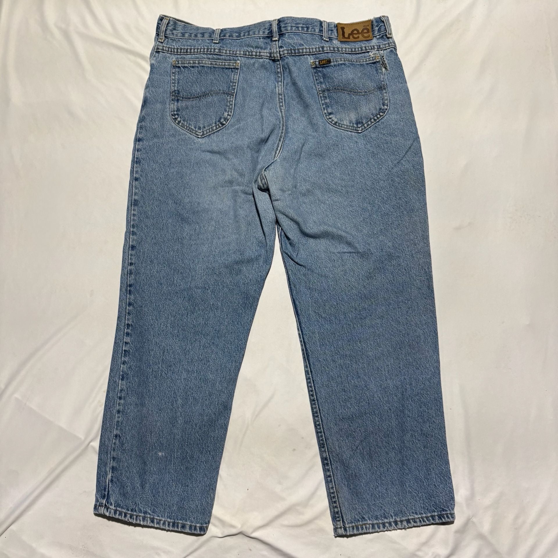Lot Of 4 Vtg 90s Lee Regular Fit Jeans 40x27 Made in USA Blue Denim 7