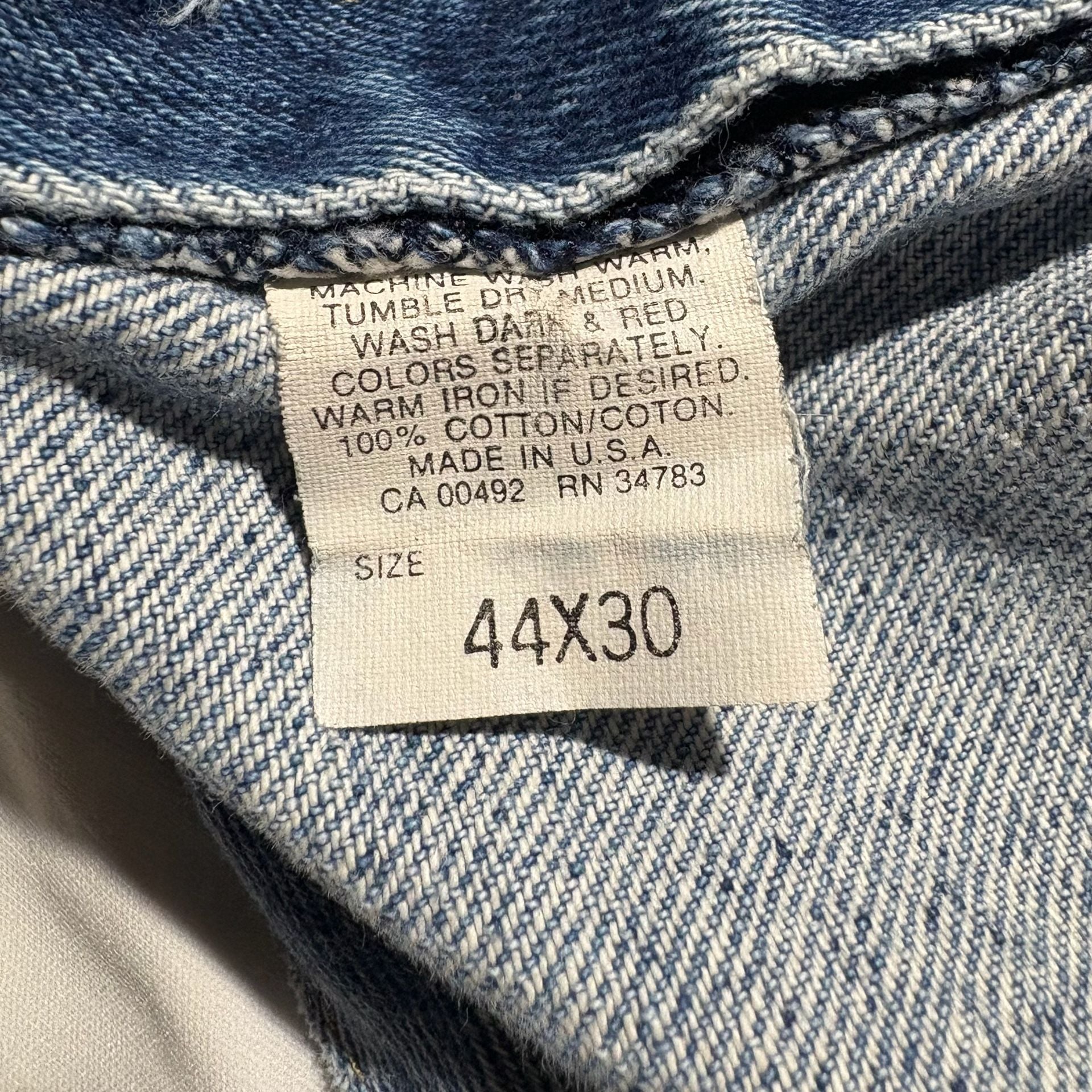 Lot Of 4 Vtg 90s Lee Regular Fit Jeans 40x27 Made in USA Blue Denim 8