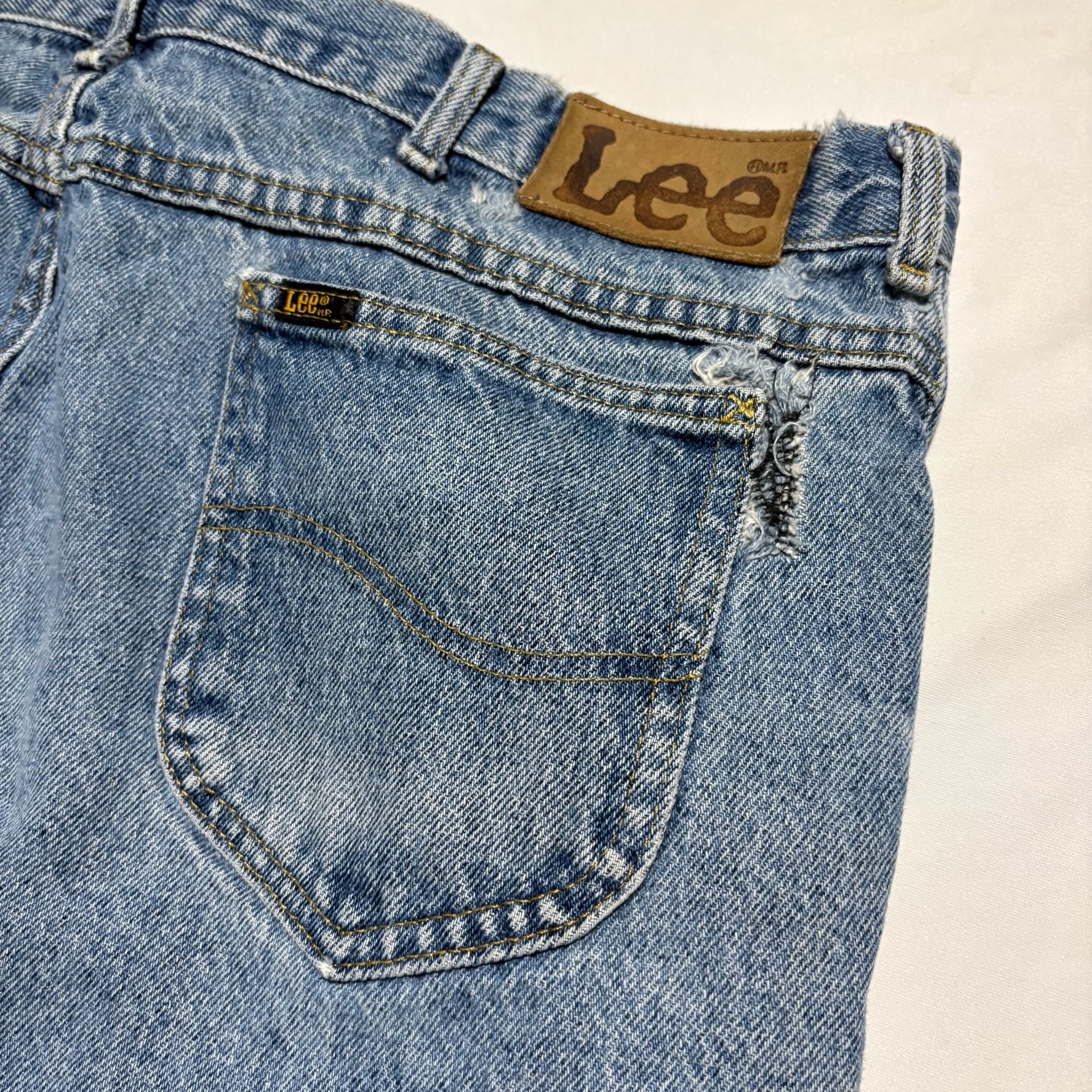 Lot Of 4 Vtg 90s Lee Regular Fit Jeans 40x27 Made in USA Blue Denim 10