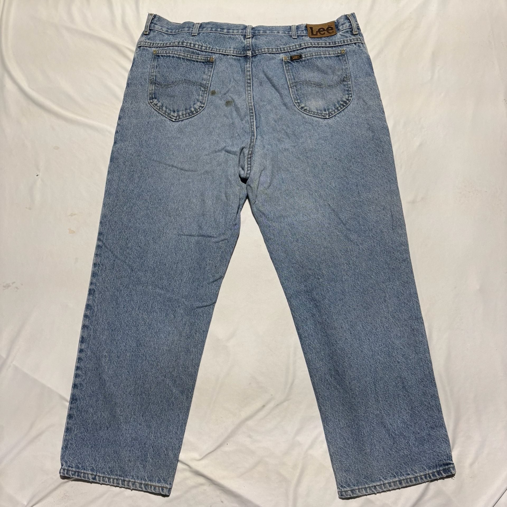 Lot Of 4 Vtg 90s Lee Regular Fit Jeans 40x27 Made in USA Blue Denim 17