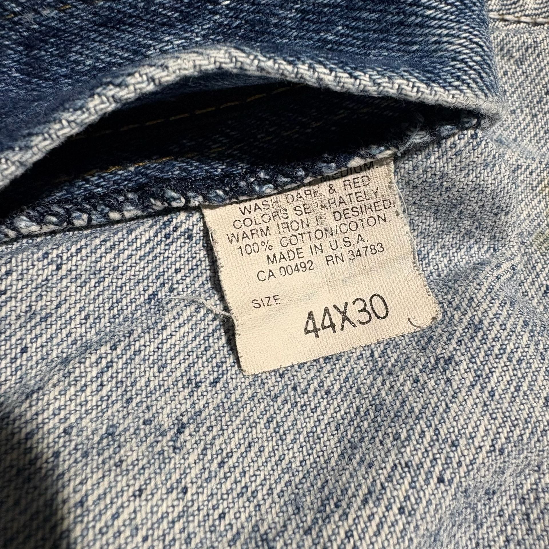 Lot Of 4 Vtg 90s Lee Regular Fit Jeans 40x27 Made in USA Blue Denim 18