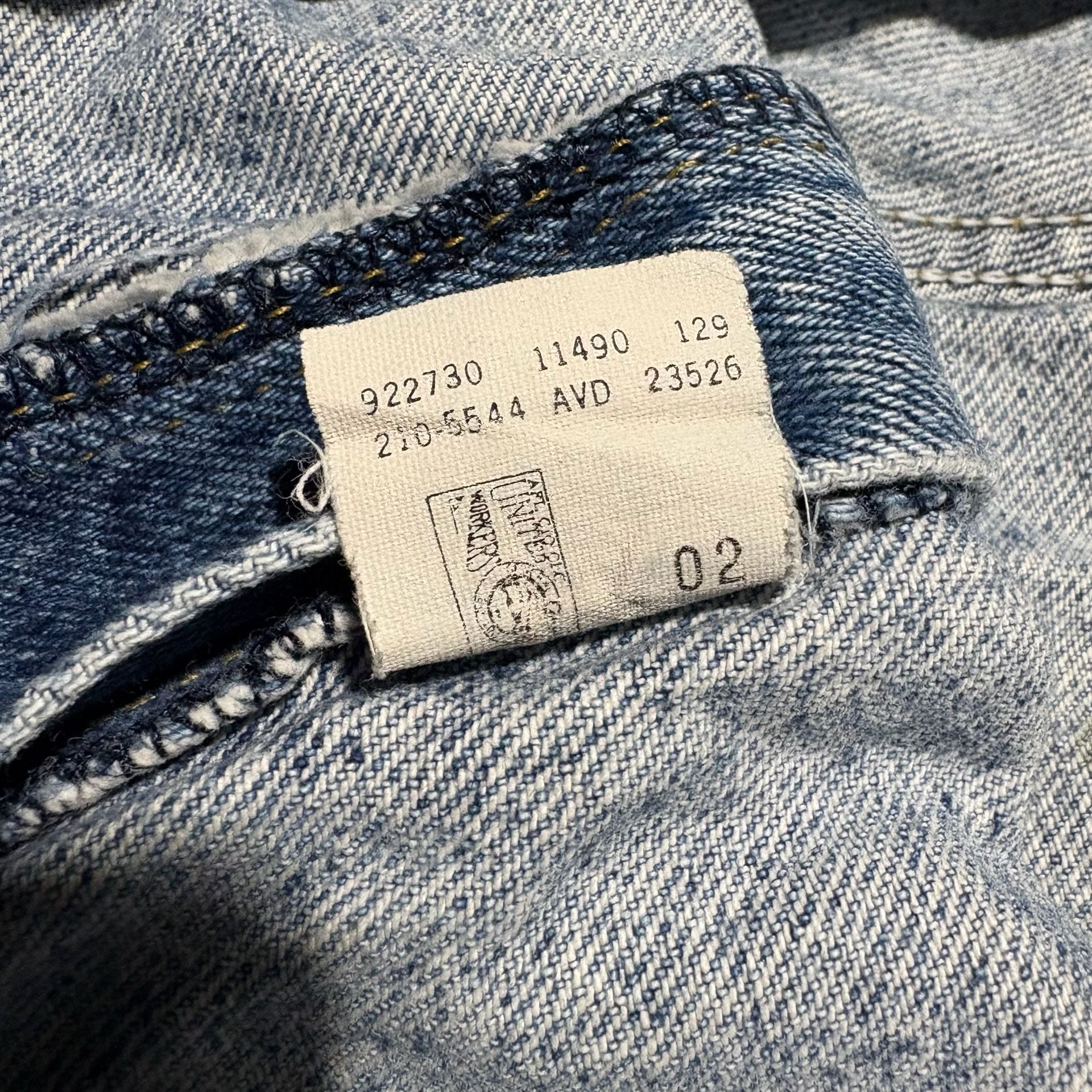 Lot Of 4 Vtg 90s Lee Regular Fit Jeans 40x27 Made in USA Blue Denim 19