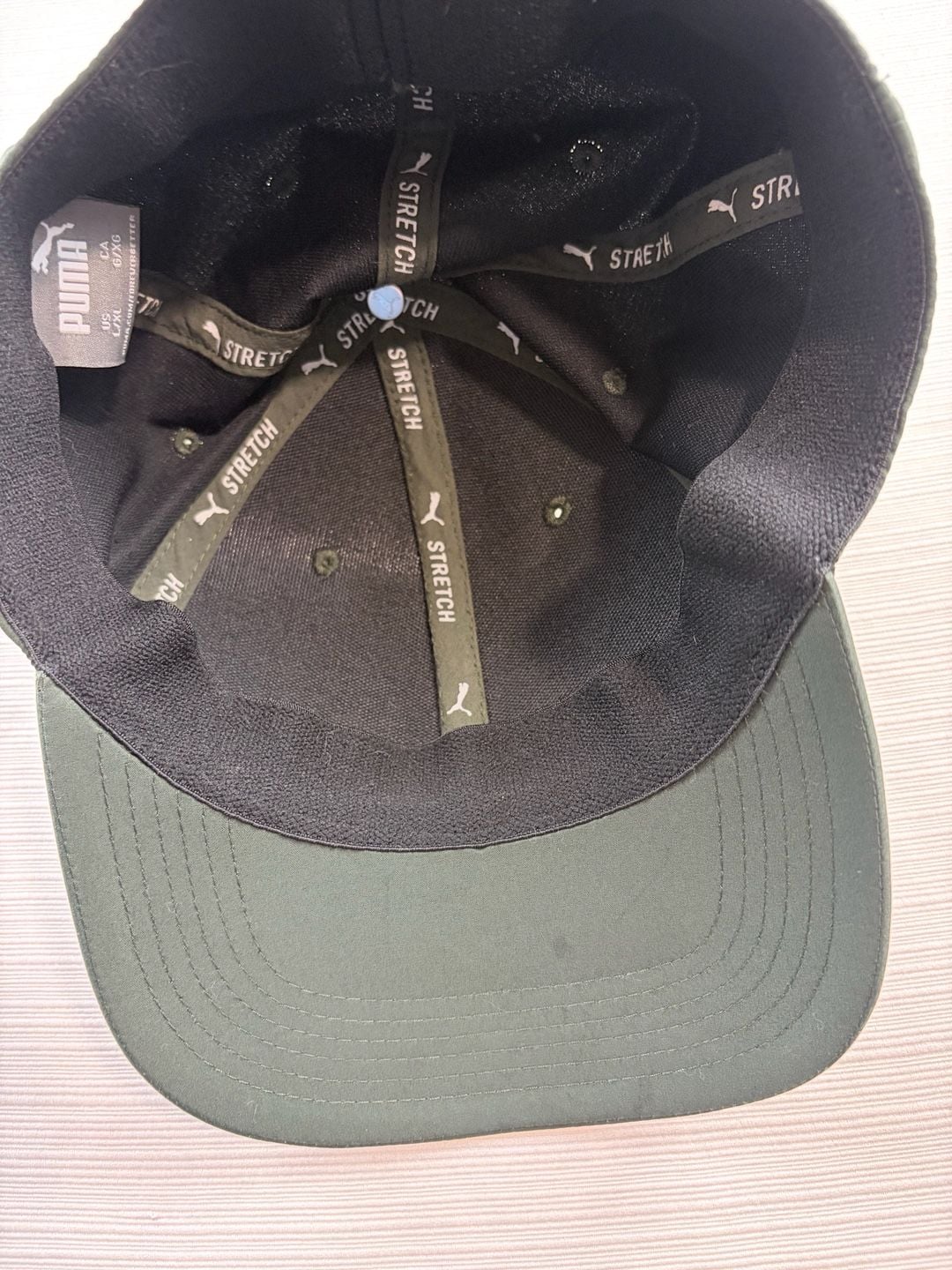 Puma Metal Cat Baseball Cap Size L/XL Green Stretch Fit 3