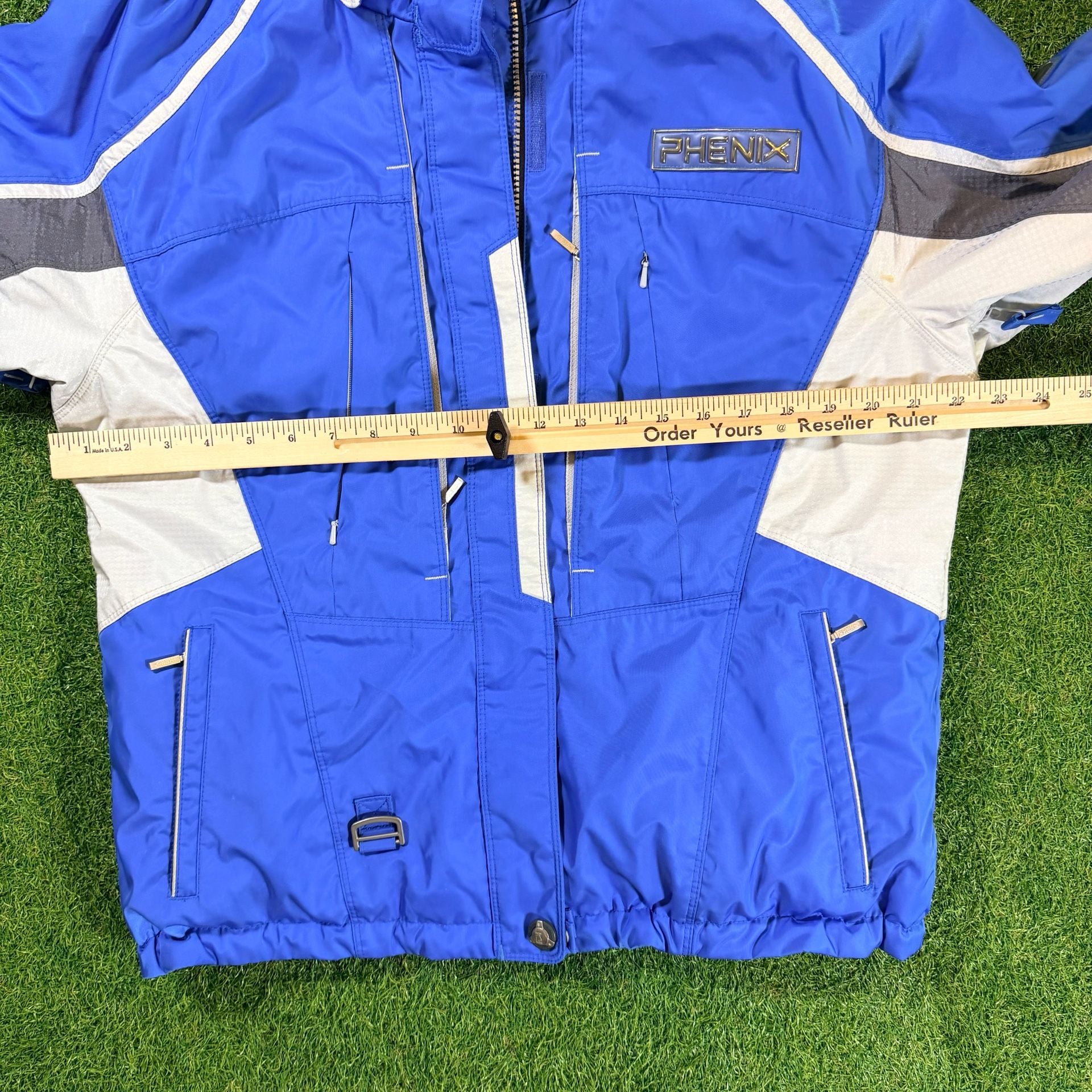 Phenix Ski Jacket Size US 10 Blue Winter Snowboard Hooded Coat 8