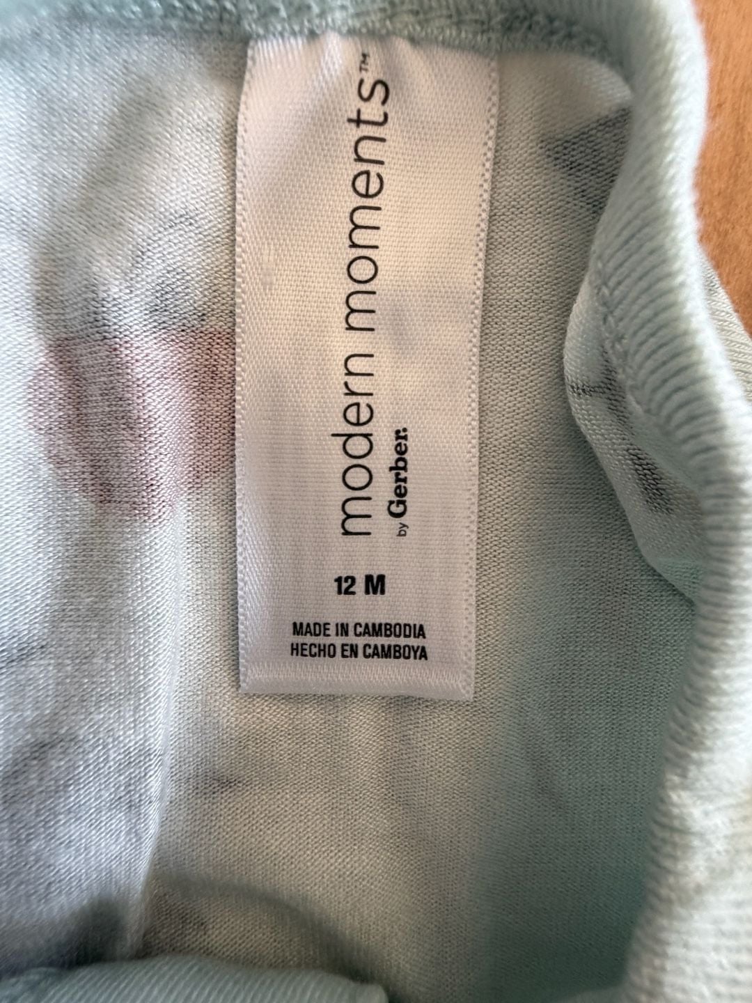 Modern Moments by Gerber Raspberry Sleep N Play Footed Pajama Size 12M 5
