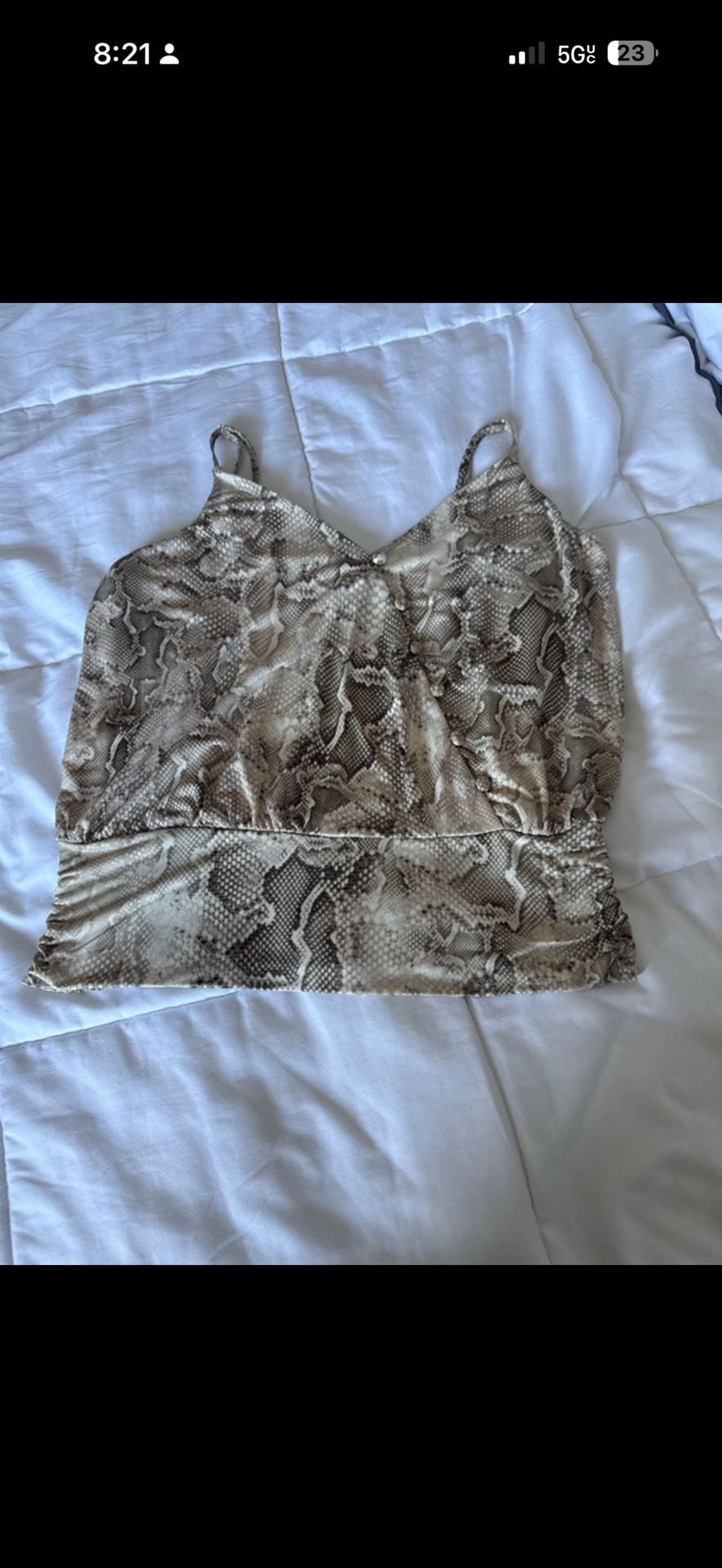 Snake Print Blouse Size S 2