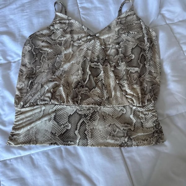 Snake Print Blouse Size S