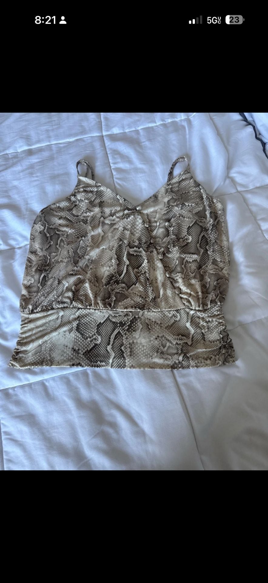 Snake Print Blouse Size S 3